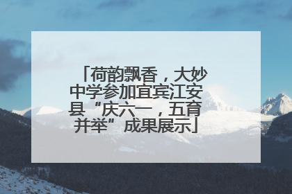 荷韵飘香，大妙中学参加宜宾江安县“庆六一，五育并举”成果展示