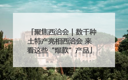 聚焦西洽会｜数千种土特产亮相西洽会 来看这些“爆款”产品