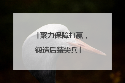 聚力保障打赢，锻造后装尖兵