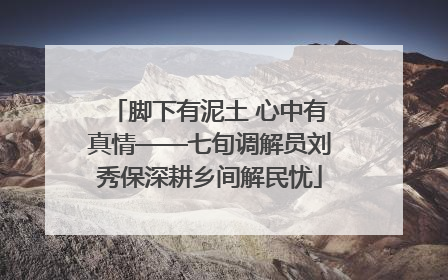 脚下有泥土 心中有真情——七旬调解员刘秀保深耕乡间解民忧