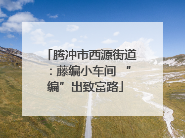 腾冲市西源街道：藤编小车间 “编”出致富路