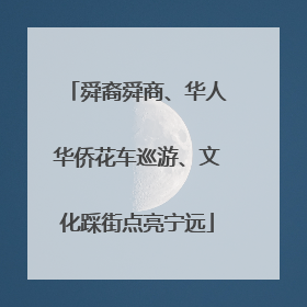 舜裔舜商、华人华侨花车巡游、文化踩街点亮宁远