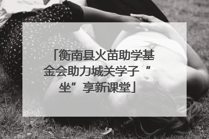 衡南县火苗助学基金会助力城关学子“坐”享新课堂