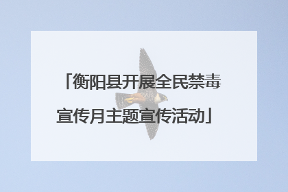 衡阳县开展全民禁毒宣传月主题宣传活动