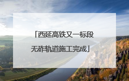 西延高铁又一标段无砟轨道施工完成