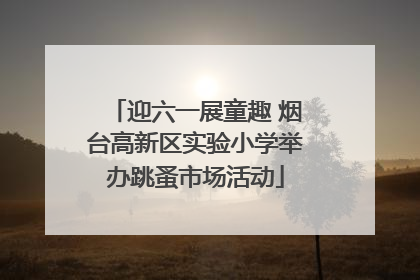 迎六一展童趣 烟台高新区实验小学举办跳蚤市场活动