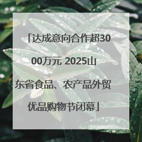 达成意向合作超3000万元 2025山东省食品、农产品外贸优品购物节闭幕
