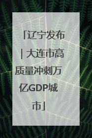 辽宁发布｜大连市高质量冲刺万亿GDP城市