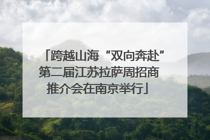 跨越山海“双向奔赴” 第二届江苏拉萨周招商推介会在南京举行