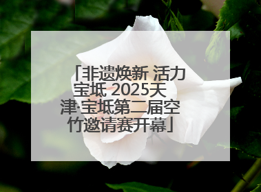 非遗焕新 活力宝坻 2025天津·宝坻第二届空竹邀请赛开幕