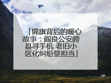 锦旗背后的暖心故事：阎良公安跨县寻手机 老旧小区化纠纷显担当