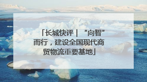 长城快评｜“向智”而行，建设全国现代商贸物流重要基地