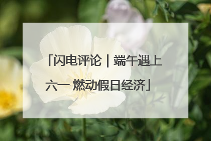 闪电评论｜端午遇上六一 燃动假日经济