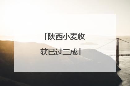 陕西小麦收获已过三成
