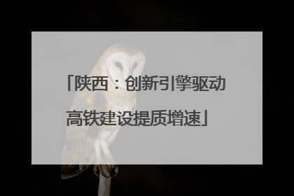 陕西：创新引擎驱动高铁建设提质增速