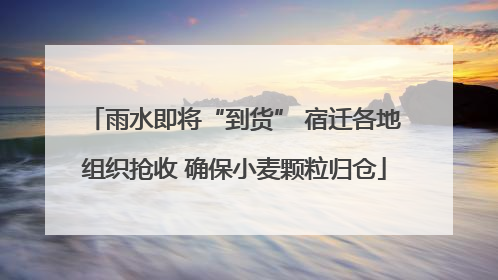 雨水即将“到货” 宿迁各地组织抢收 确保小麦颗粒归仓