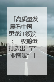 高质量发展看中国｜黑龙江绥滨：一枚鹅蛋打造出“产业图腾”
