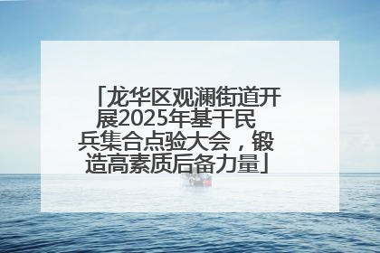 龙华区观澜街道开展2025年基干民兵集合点验大会，锻造高素质后备力量