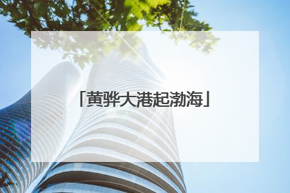 黄骅大港起渤海