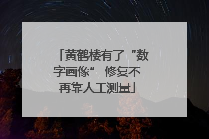 黄鹤楼有了“数字画像” 修复不再靠人工测量