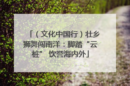 （文化中国行）壮乡狮舞闯南洋：脚踏“云桩” 饮誉海内外
