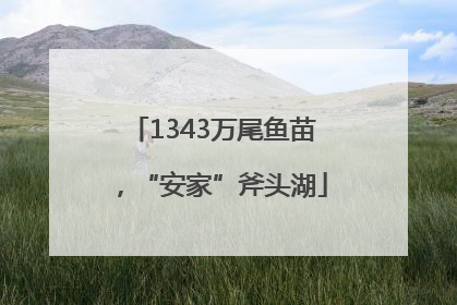1343万尾鱼苗，“安家”斧头湖