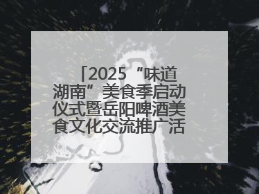 2025“味道湖南”美食季启动仪式暨岳阳啤酒美食文化交流推广活动举办