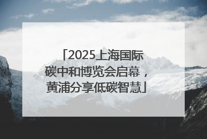 2025上海国际碳中和博览会启幕，黄浦分享低碳智慧