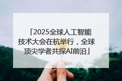 2025全球人工智能技术大会在杭举行，全球顶尖学者共探AI前沿