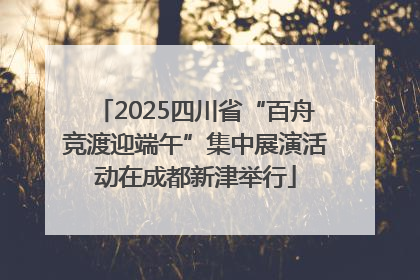 2025四川省“百舟竞渡迎端午”集中展演活动在成都新津举行