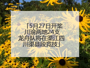 5月27日开桨 川渝两地24支龙舟队将在渠江四川渠县段竞技