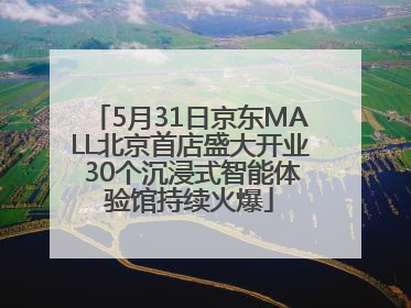 5月31日京东MALL北京首店盛大开业 30个沉浸式智能体验馆持续火爆