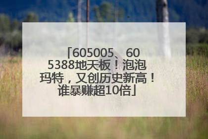 605005、605388地天板！泡泡玛特，又创历史新高！谁暴赚超10倍