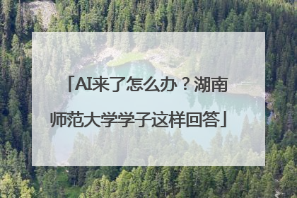AI来了怎么办？湖南师范大学学子这样回答