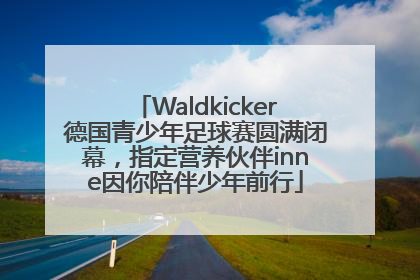 Waldkicker德国青少年足球赛圆满闭幕，指定营养伙伴inne因你陪伴少年前行
